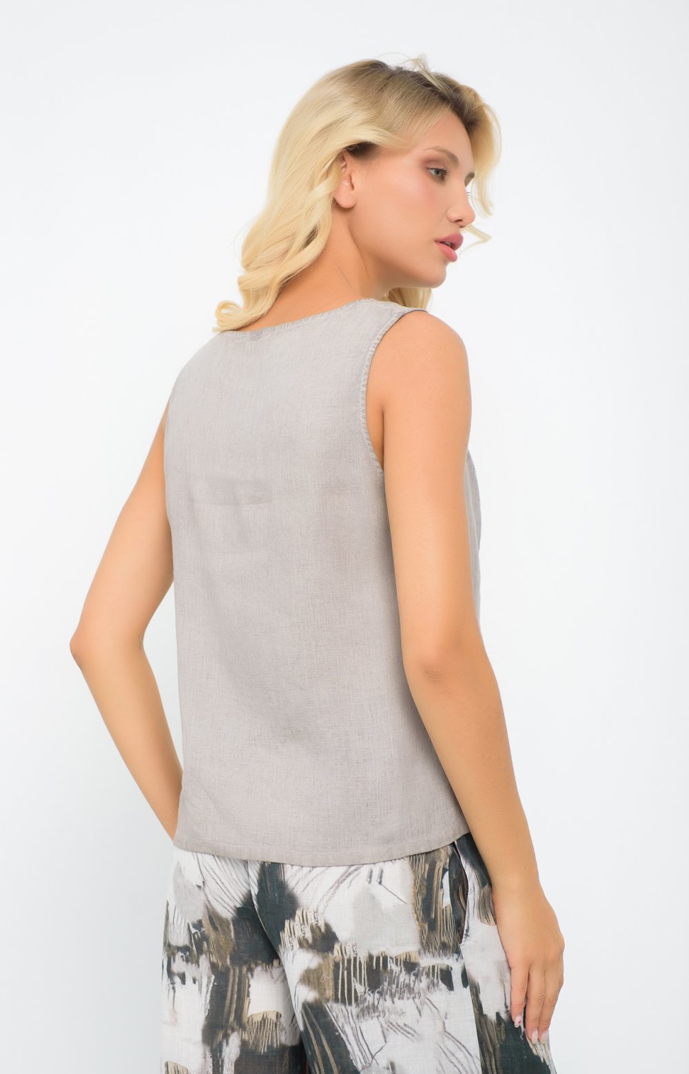 Блузка АЛИСА 05362AA серо-коричневый