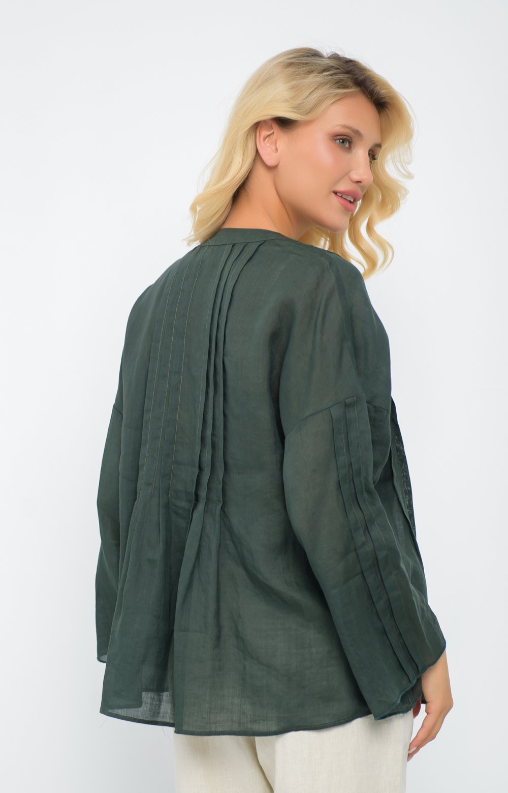 Блузка АРНЕЙ 05383AA зеленый