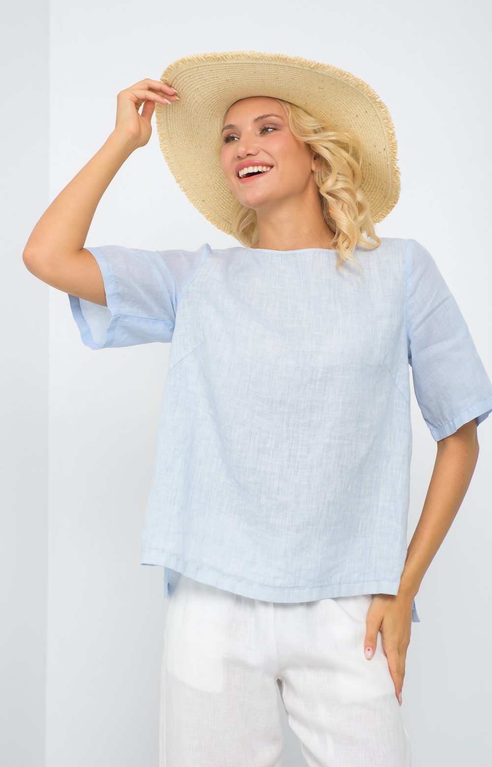 Блузка ОТТАВИО 05410AA голубой