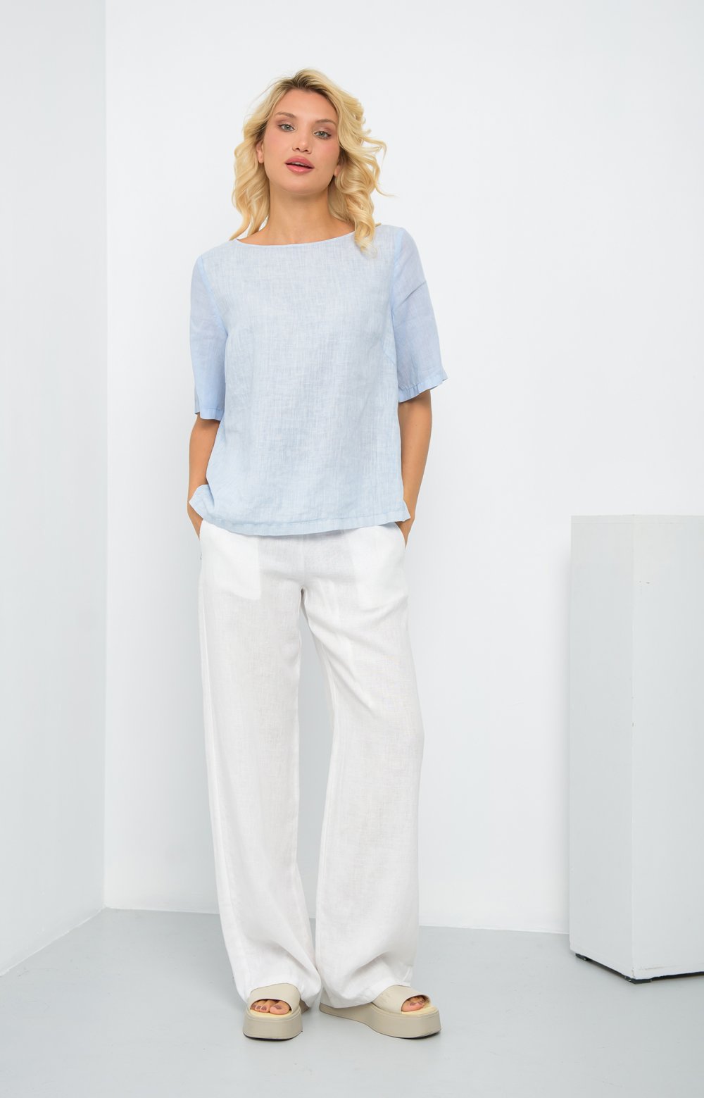 Блузка ОТТАВИО 05410AA голубой