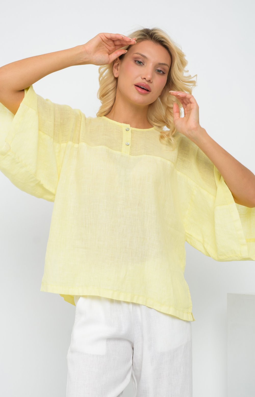Блузка  КИКУ 05137O желтый