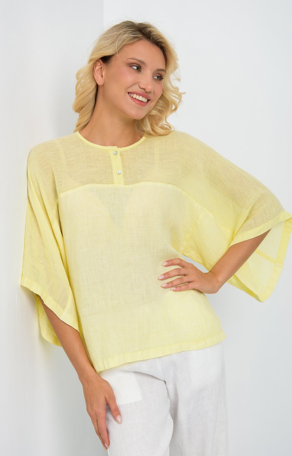 Блузка  КИКУ 05137O желтый