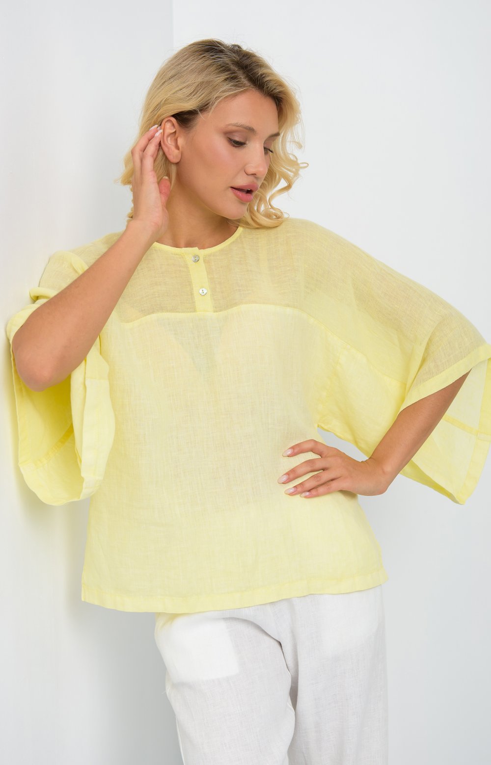 Блузка  КИКУ 05137O желтый