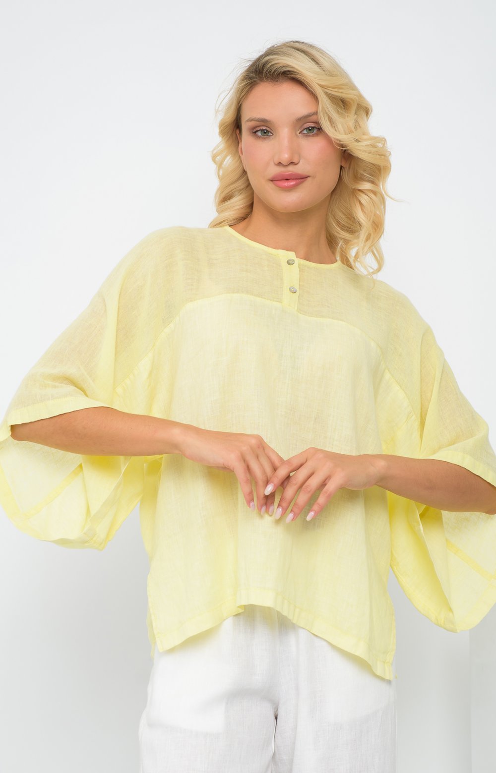 Блузка  КИКУ 05137O желтый