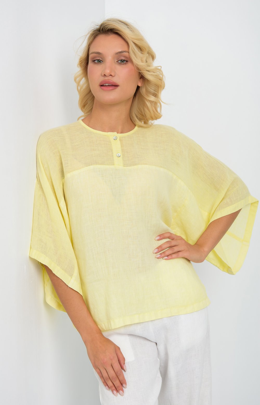 Блузка  КИКУ 05137O желтый