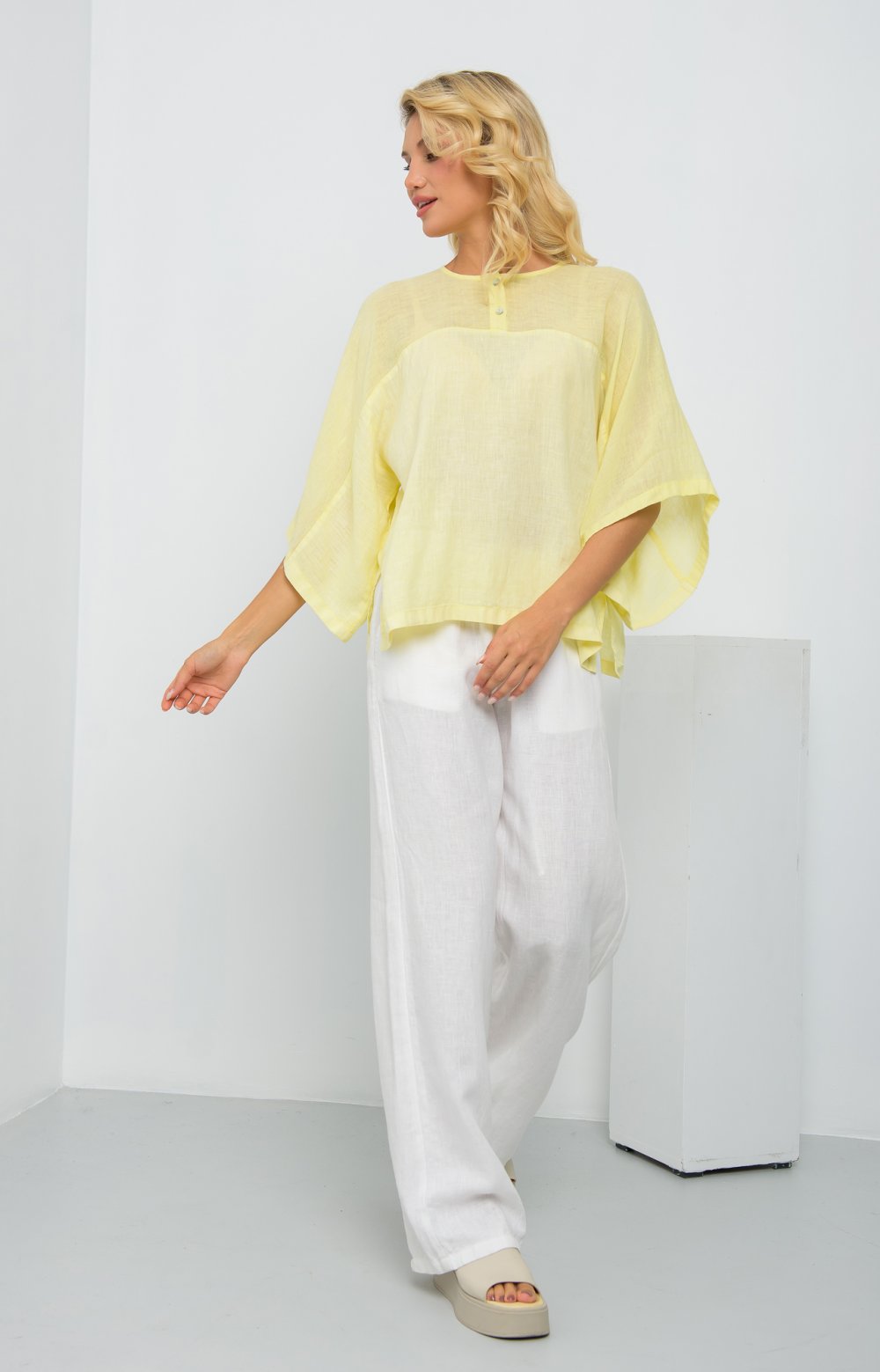 Блузка  КИКУ 05137O желтый