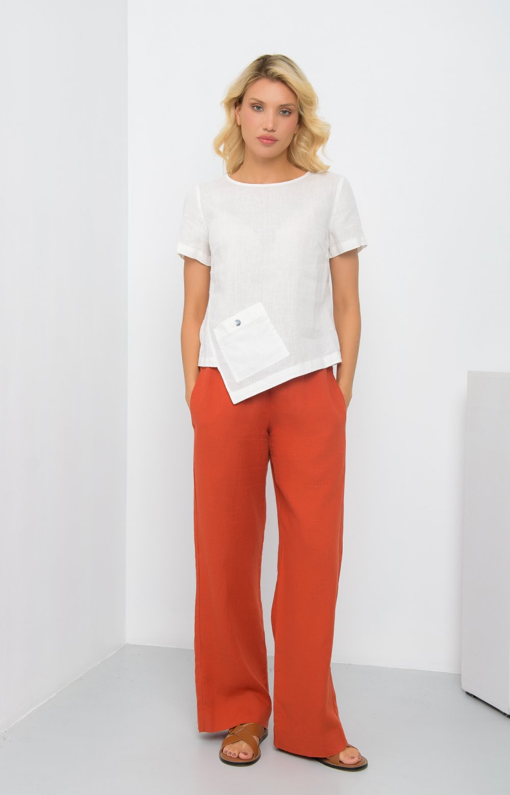 Блузка СТРАЙТ 05351AA белый