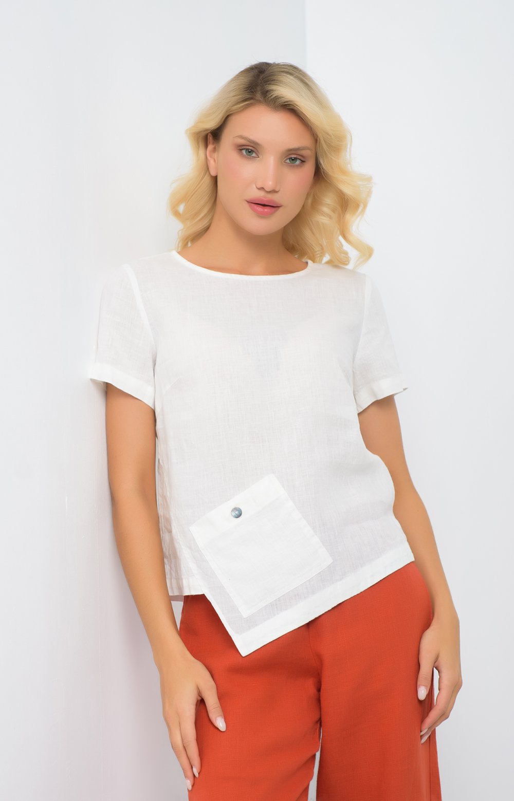 Блузка СТРАЙТ 05351AA белый