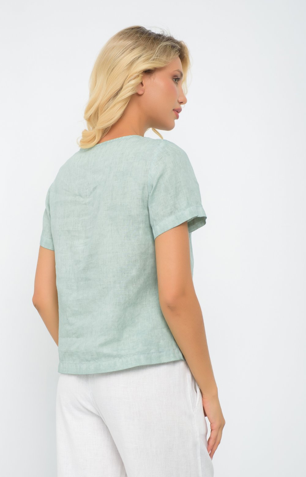 Блузка СТРАЙТ 05351AA оливковый