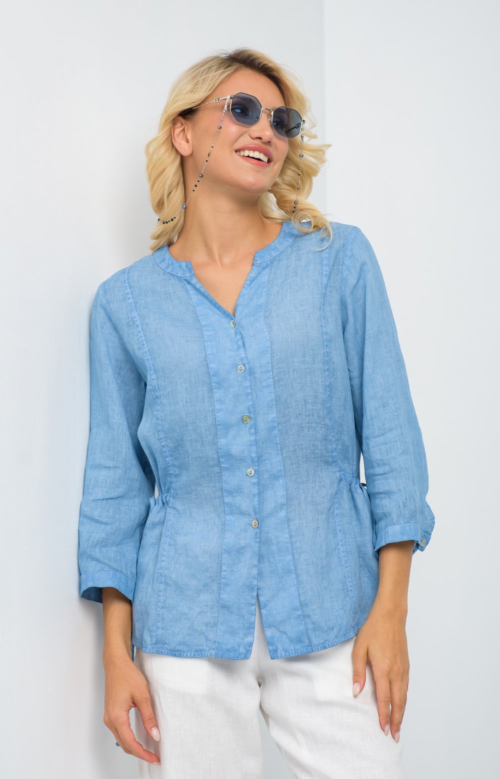 Блузка КУПРА 05384AA синий