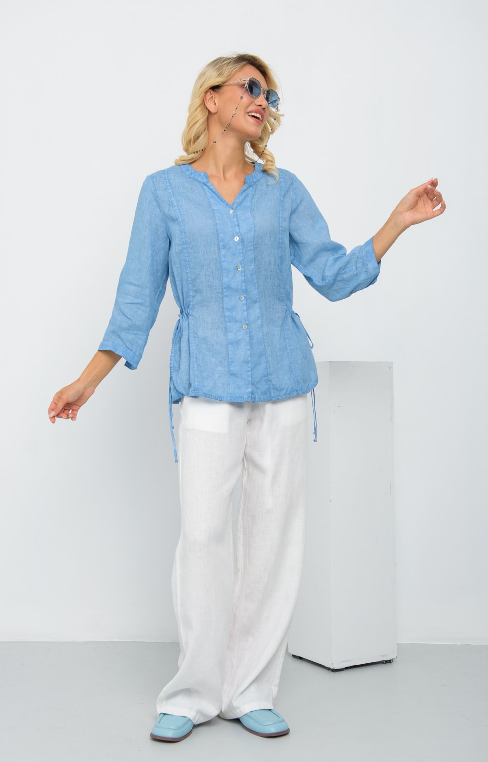 Блузка КУПРА 05384AA синий