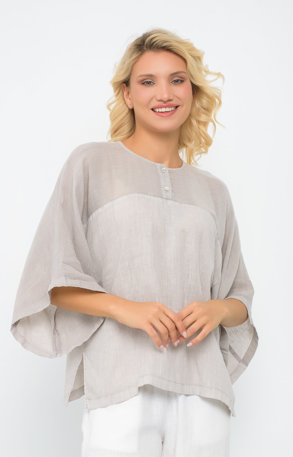 Блузка КИКА 05137O серый