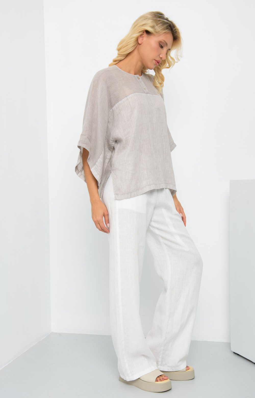 Блузка КИКА 05137O серый