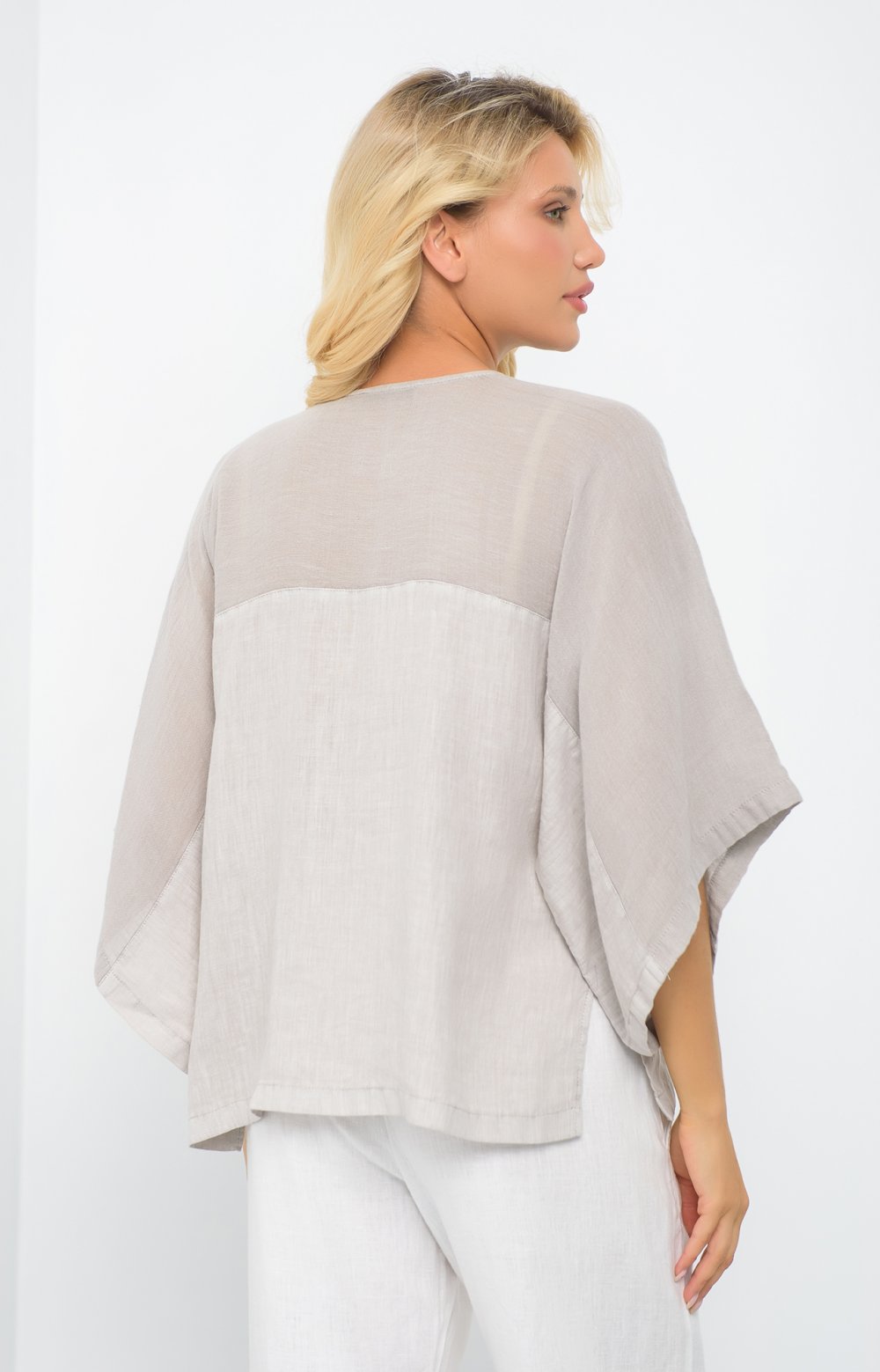 Блузка КИКА 05137O серый