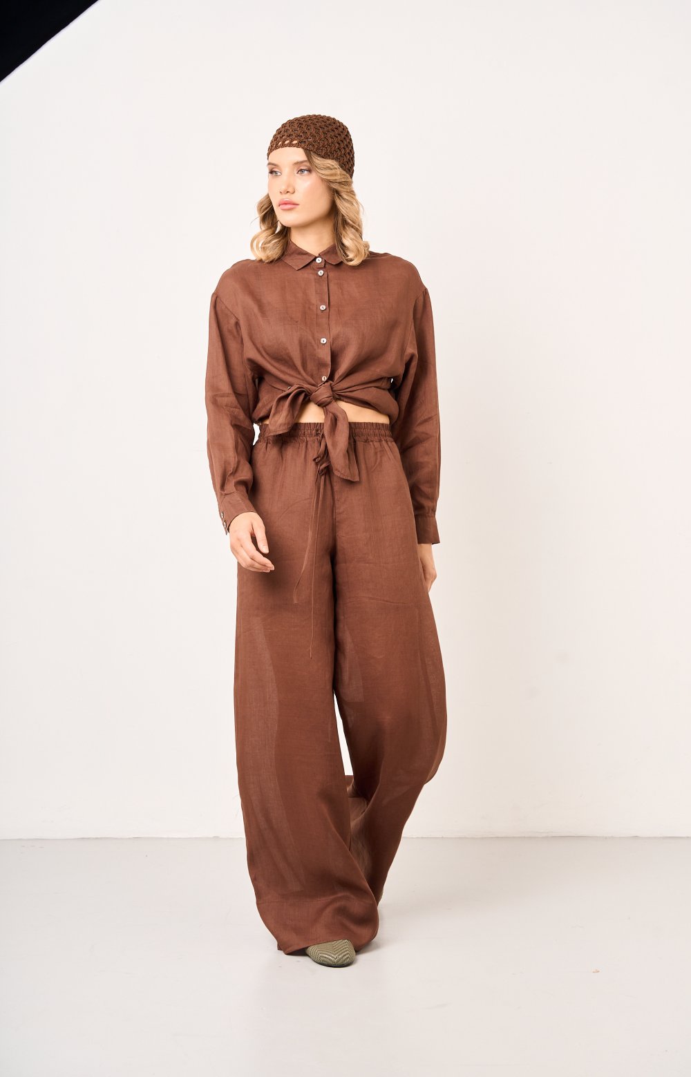 Блузка ДИЕГО 05571C коричневый