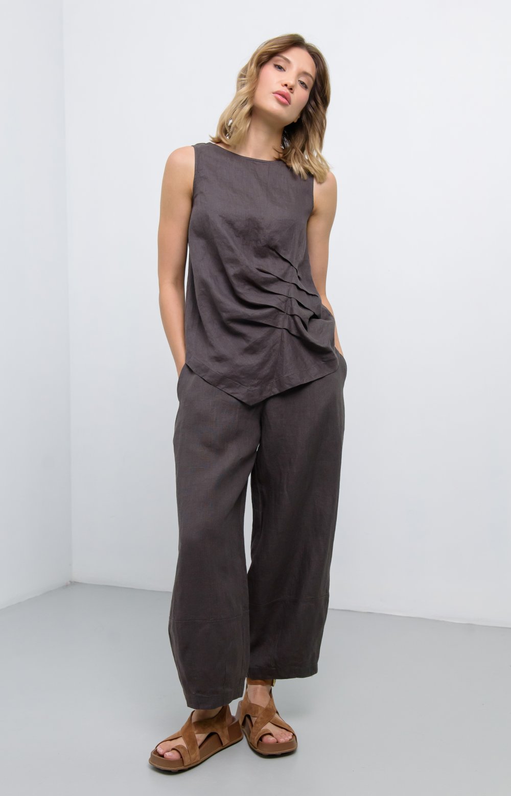 Блузка АЛЕРАНО 05518C серый