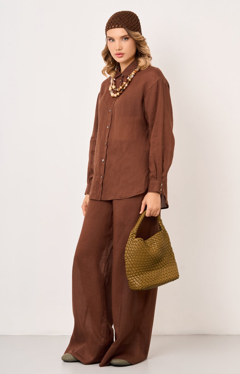 Блузка ДИЕГО 05571C коричневый