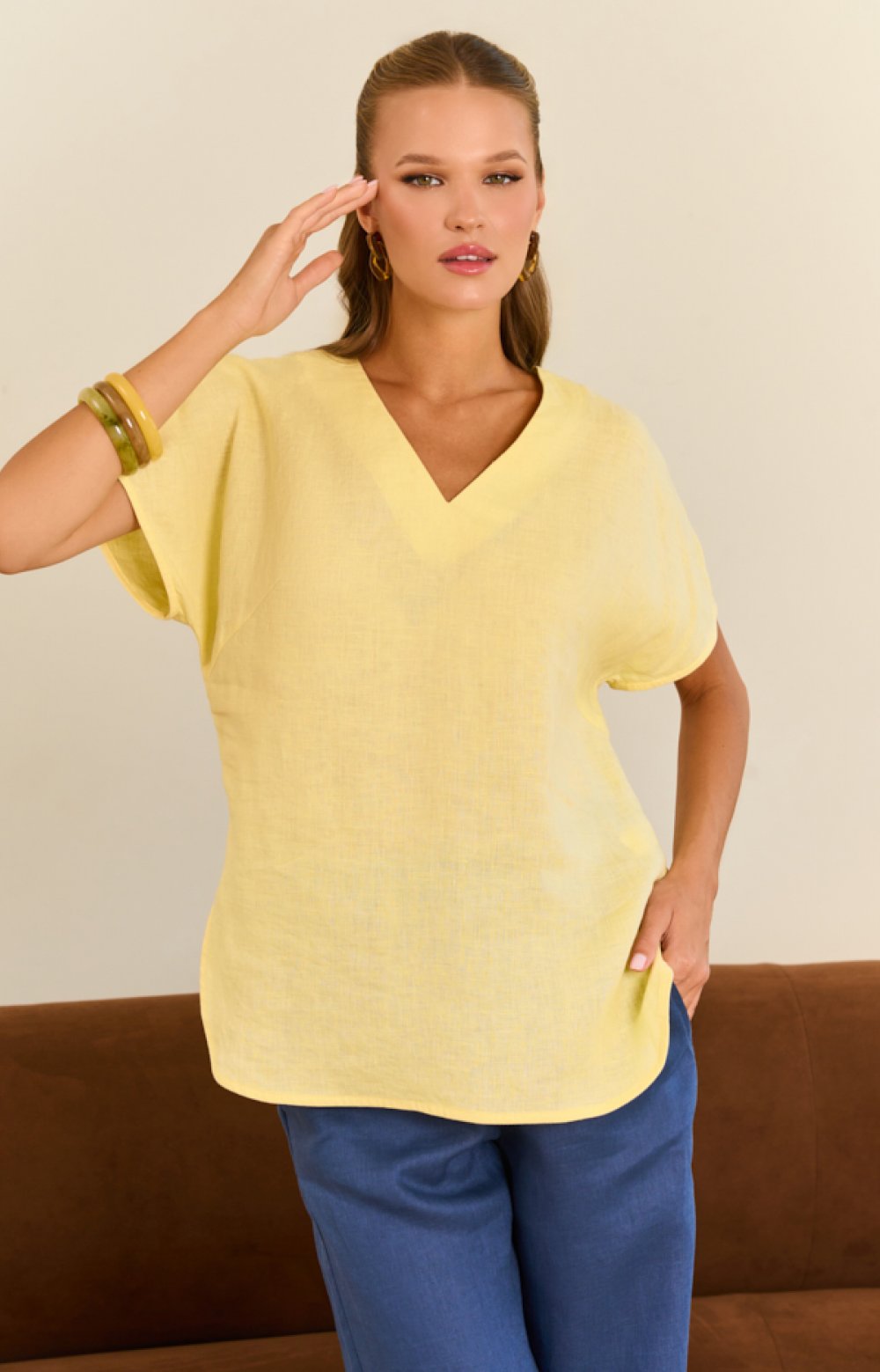 Блузка БРОНКС 05564C желтый