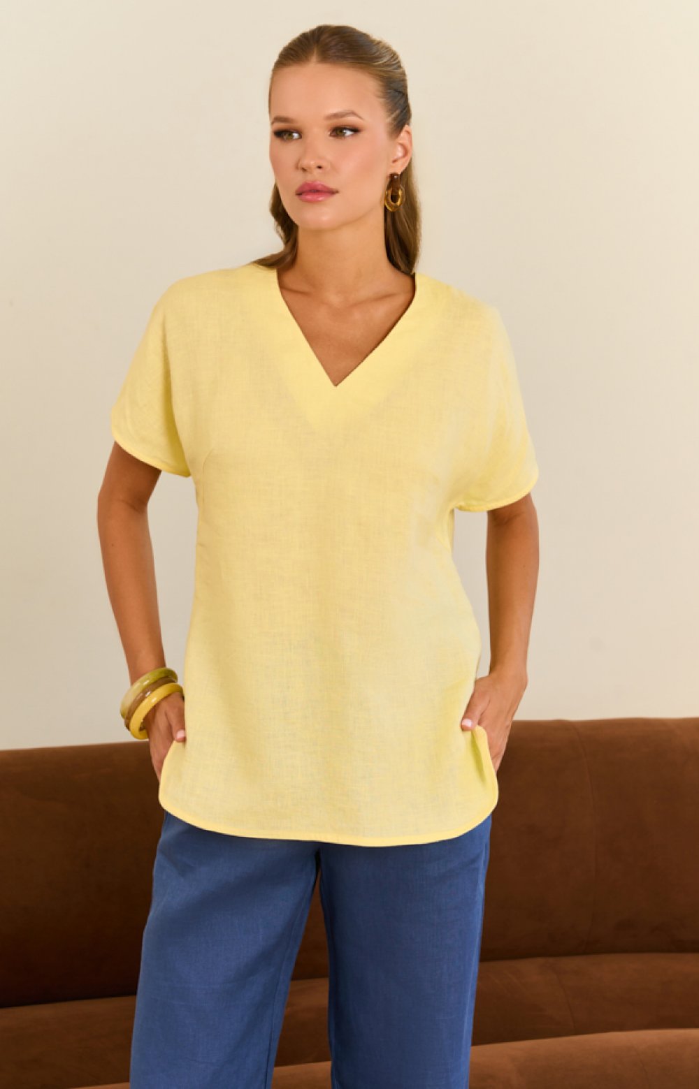 Блузка БРОНКС 05564C желтый