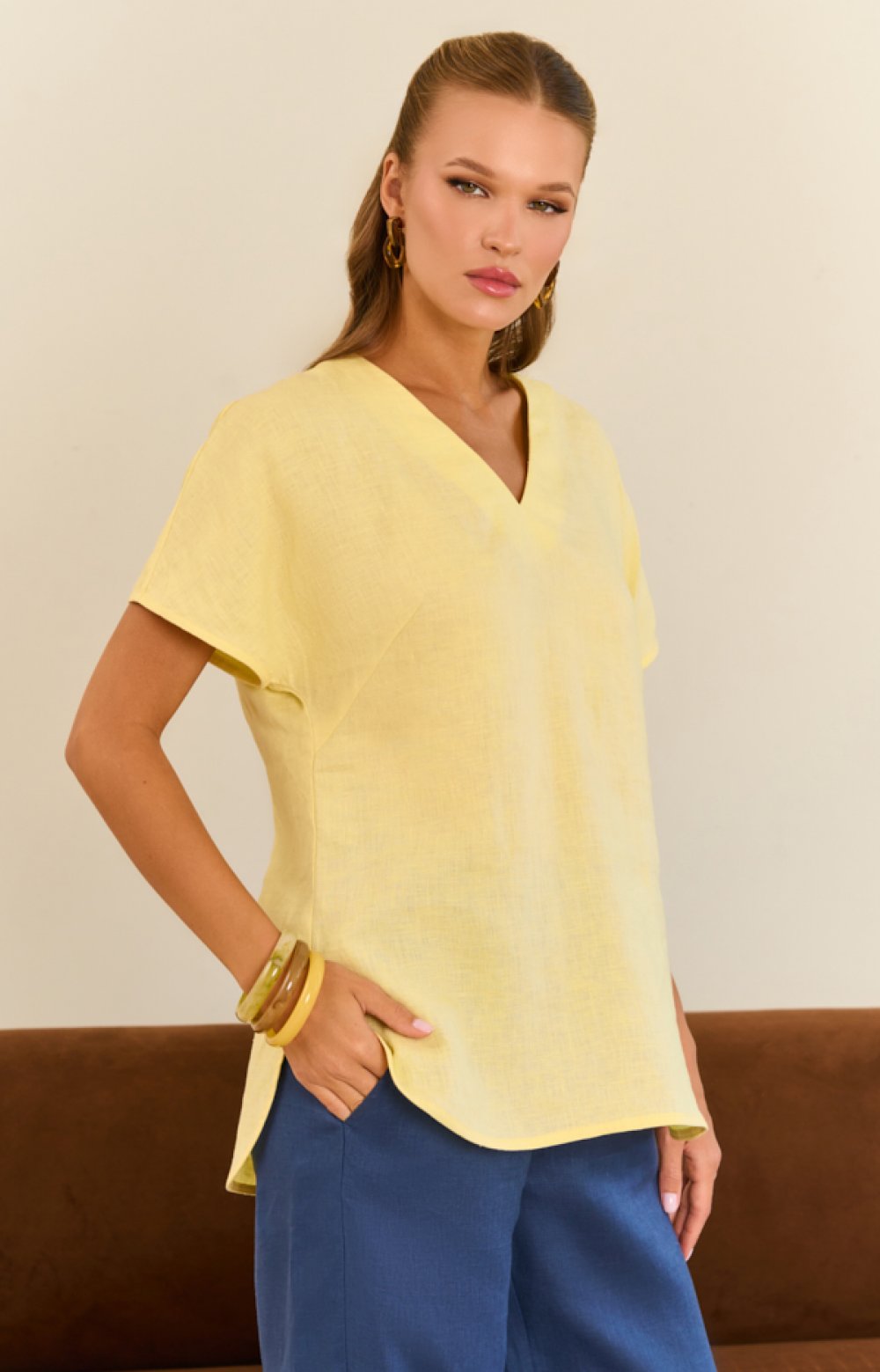 Блузка БРОНКС 05564C желтый