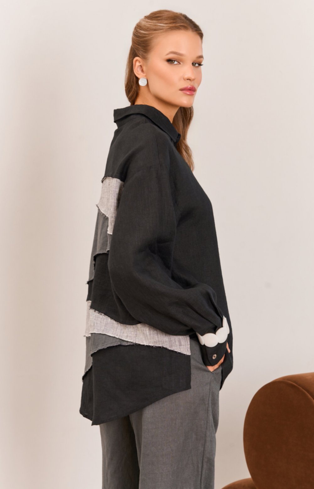 Блузка ГРЕЙ 05555C черный