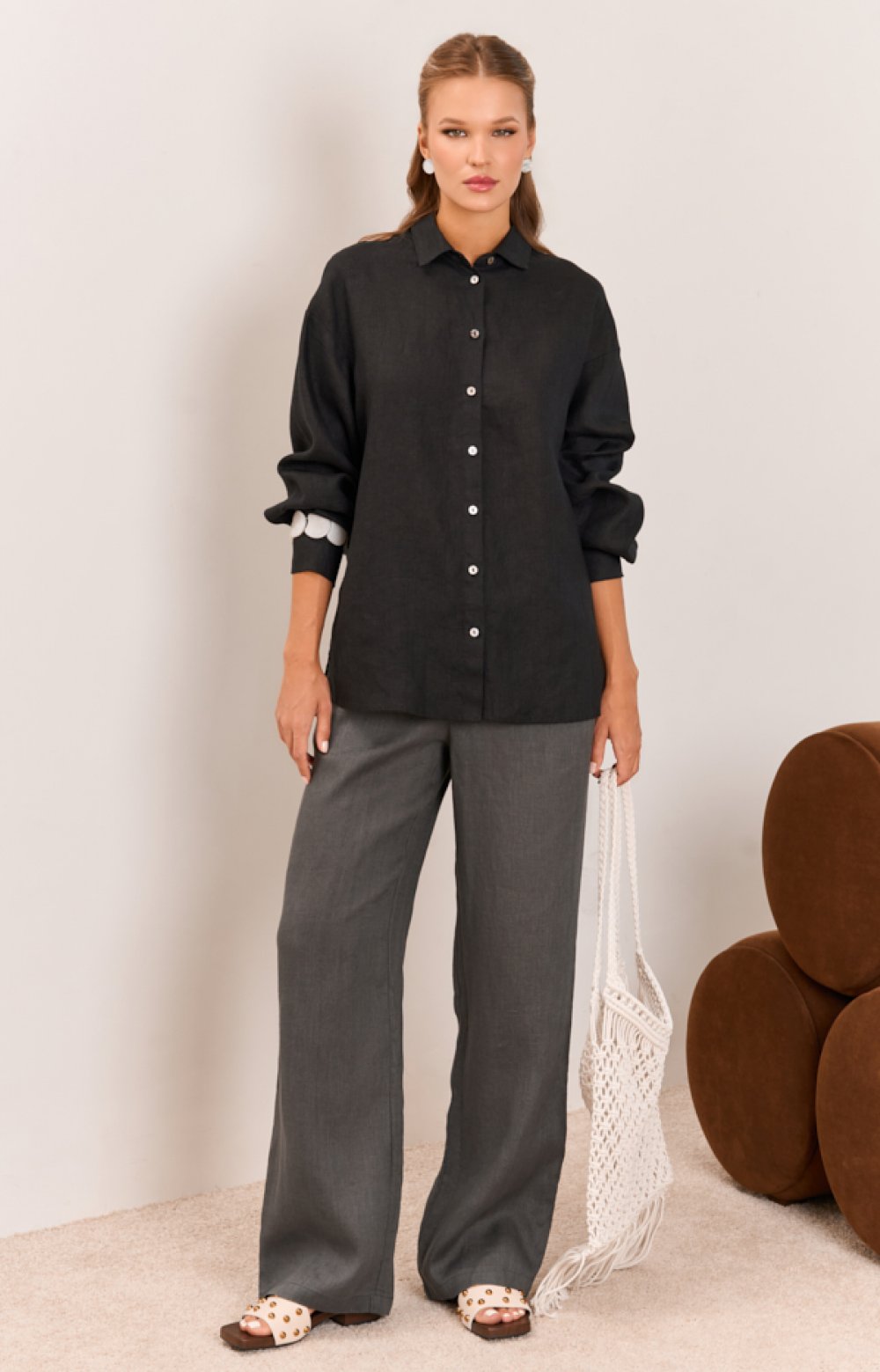 Блузка ГРЕЙ 05555C черный