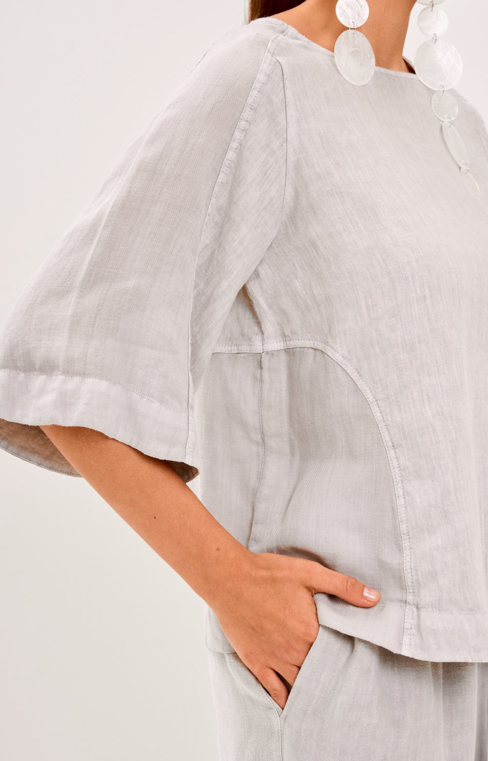 Блузка НЕМО 05381C серый